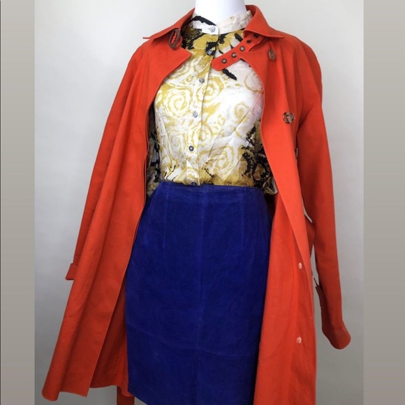 Orange Burberry Trench - Picture 2 of 13